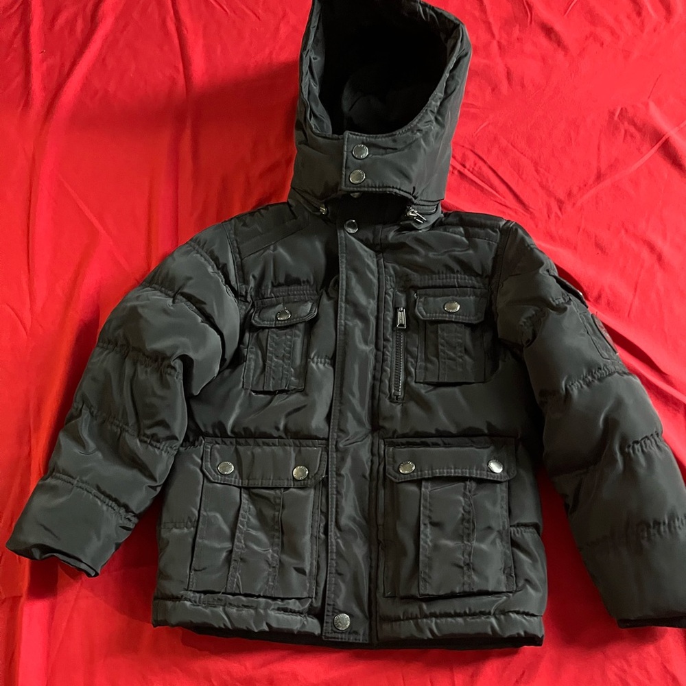 Ben Sherman Charcoal Puffer Jacket for Kids